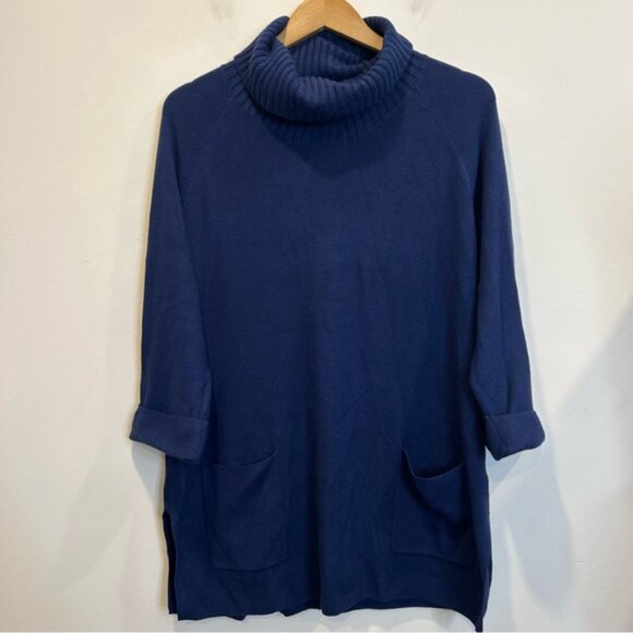 Laura Cowl Neck Tunic Sweater Ultra Marine Blue - Picture 4 of 7